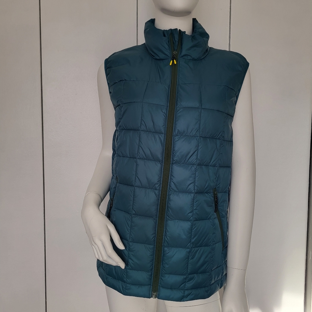 Lole Artic Blue Puffer Spring Fall Insulater Outdoor Active Wear Vest